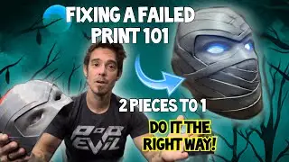 How to fix a failed print | Repairing damaged 3D prints | How to merge a 3D print & remove seams