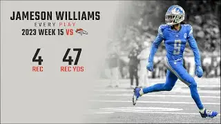 Jameson Williams Week 15 | Every Target and Catch vs Denver Broncos | 2023 NFL Highlights