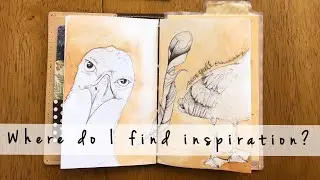 Find Inspiration to sketch | Ballpoint pen | Watercolor