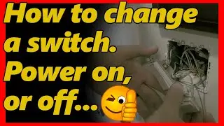 How to change a light switch without turning off power or hurting yourself.