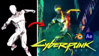 Сделал СВОЙ КИБЕРПАНК за 0 рублей - НЕВЕРОЯТНАЯ 3D АНИМАЦИЯ в After Effects!