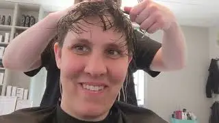 I told you I was going to cut all my hair off!