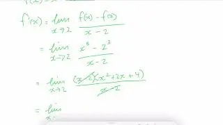 1.3 Derivatives using first principles
