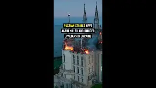 This Ukrainian building known locally as "Harry Potter castle" has been destroyed