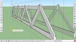 Sketchup For Schools: How to build a Model Bridge truss