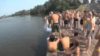Прыжки в воду обратная перемотка \ Jump in water rewind