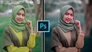 Cara Edit Foto Moody Dark Blue Color Grading - Tutorial Photoshop