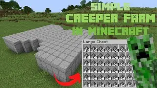 Minecraft Tutorial  NEW 1 16+ EASY CREEPER GUNPOWDER FARM!