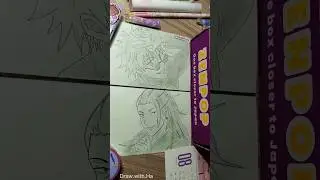 Drawing Gojo and Geto🥹 using ZenPop stationery 🇯🇵 #anime #foryou #art #gojo #geto #japan #shorts