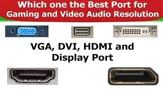 How many types of video ports | Difference between VGA, DVI, HDMI, DisplayPort | Tricks Zone 2024