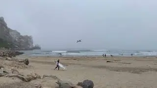 Morro Rock and beach in Morro Bay, CA.