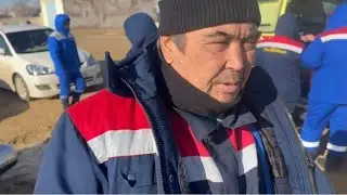 Бастующие  вызвали скорую, ответ министру от нефтяников Жетыбая. 11 день забастовки в Жетыбае.