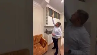 Элегантная кухня-гостиная 13м2