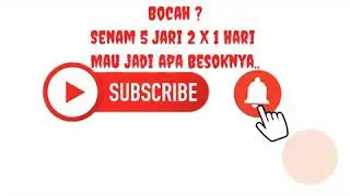 BOCAH!!! Senam 5 Jari, Satu Hari Lima kali..