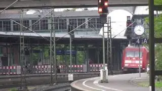 Durchfahrt eines DB Autoreisezug in Hamburg Harburg