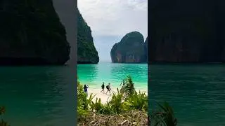 Maya bay, Thailand stunning beauty of nature #travel #nature #beach #shorts #mountains