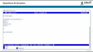 bash how to return from function