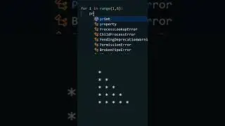 Half Pyramid (*) using python 