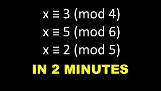 Chinese Remainder Theorem, 2-minute Method