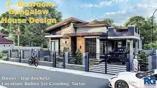 3 - Bedroom Bungalow House Design with Roof Deck