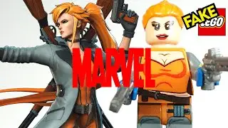 Fake Lego Elsa Bloodstone Marvel Superheroes Custom Minifigure by POGO PG459