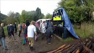 fun in a field with lots of speakers free party 2013