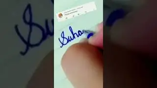 Suhani in cursive writing #sanahandwritting #cursivewriting #shortsvideo#viralshort