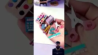 7 DIY Miniature School Supplies #shorts #craft #diy #youtubeshorts