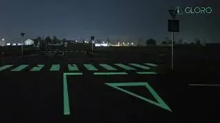 Gloro - The world's first road paint which glows in the dark!