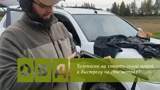Безопасно ли стоять голой попой к дробовому выстрелу на расстоянии 100 метров?