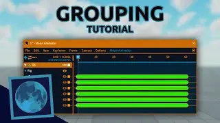 How to group Your Animations Keyframes | Moon Animator Tutorial