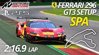 ACC on PS5: Ferrari 296 GT3 Setup - Spa - 2:16.9 lap