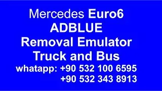 MERCEDES EURO 6 ADBLUE İPTALİ REMOVAL BYPASS EMULATOR