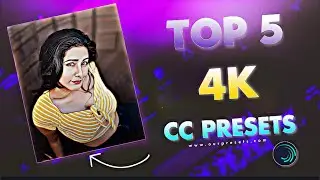 TOP 5 SHARPEN HDR CC PRESETS 🔥 ALIGHT MOTION 4K CC XML | TOP 5 CC PRESETS PACK