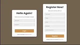 How to create Login and Sign up Form with HTML and CSS