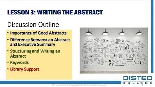 THE FUNDAMENTALS OF ORGANIZING & WRITING ACADEMIC RESEARCH PAPERS - LESSON 3: WRITING YOUR ABSTRACT