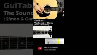 How to play The Sound of Silence 🎸 (Short Version) - Simon & Garfunkel / Guitar Lesson / GuiTabs