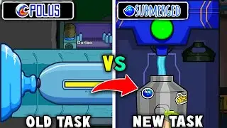 SUBMERGED MAP vs POLUS MAP - Among Us TASKS evolution