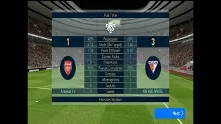 Arsenal vs KB Red White 1- 3 on ( 22/3/19) - game pes 19 mobile