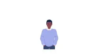 Animated graphic design student