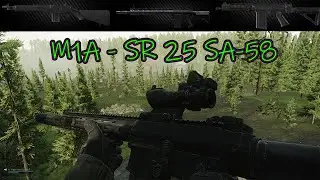 M1A vs SR25 vs SA58 - Escape From Tarkov