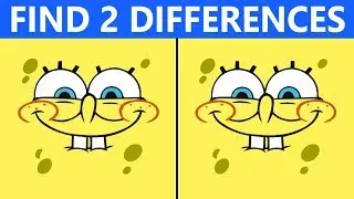 Bet You Can't FIND THE DIFFERENCE | 100% FAIL | SpongeBob Picture Puzzle #2