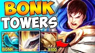 GAREN BONKS TURRETS FOR HALF THEIR HEALTH (PERMA SPLIT STRATEGY)