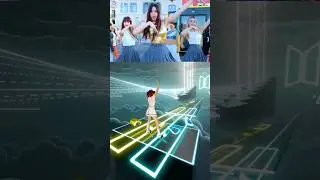 FEET SABER KPOP DANCE? New Jeans - Super Shy TikTok trends Beat Saber VR. Custom Songs Mixed Reality