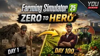 $0 Se Crore-pati Tak! 💸 FS25 Zero To Hero: The Ultimate Challenge Begin 🔥 