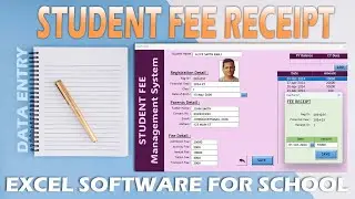 Student Fee Management Software for School pt3 | Advanace Data Entry App in Excel | Excel Vba