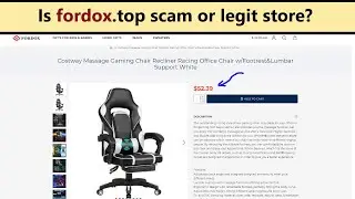 Fordox reviews! Is fordox.top scam or legit company? Why it has so cheap gaming chair?