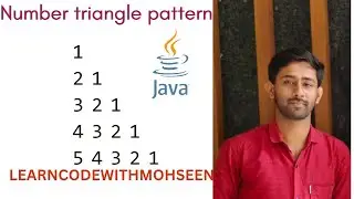 Pattern Program 18 | 5*5 Number Pattern in Java | Triangle Pattern in Java with dry run(Hindi)