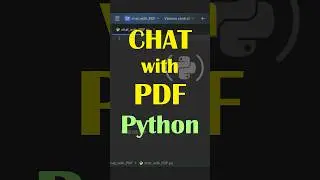 Chat with PDF langchain project | Python LLM model