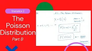 The Poisson Distribution Part B (Edexcel IAL S2 2.1)